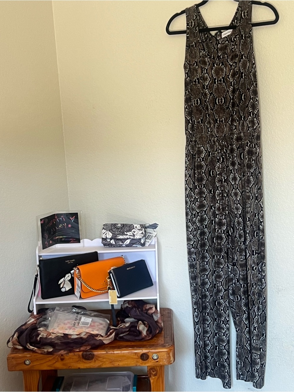Calvin Klein Snake Print Jumpsuit